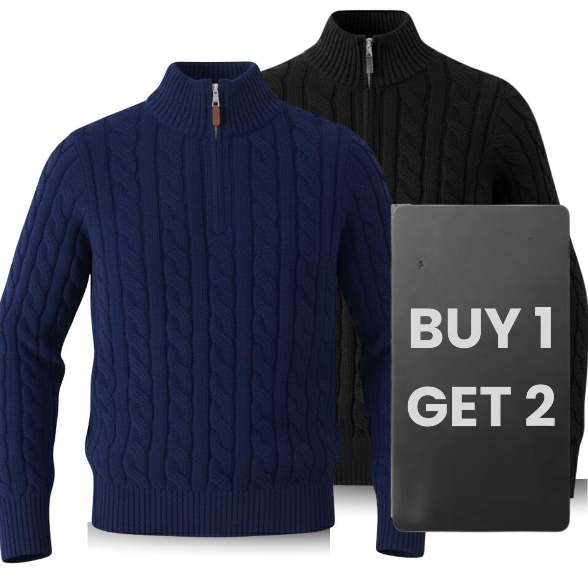 Cashmere Cable Sweater (CLEARANCE) - Buy 1 Get 2
